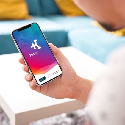 Smartphone mit KonApp
